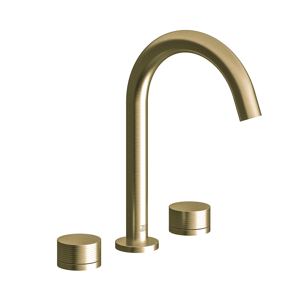 Franz Viegener Nerea Widespread Lavatory Faucet Rings Cylinder Handle With Pop Up Drain Assembly