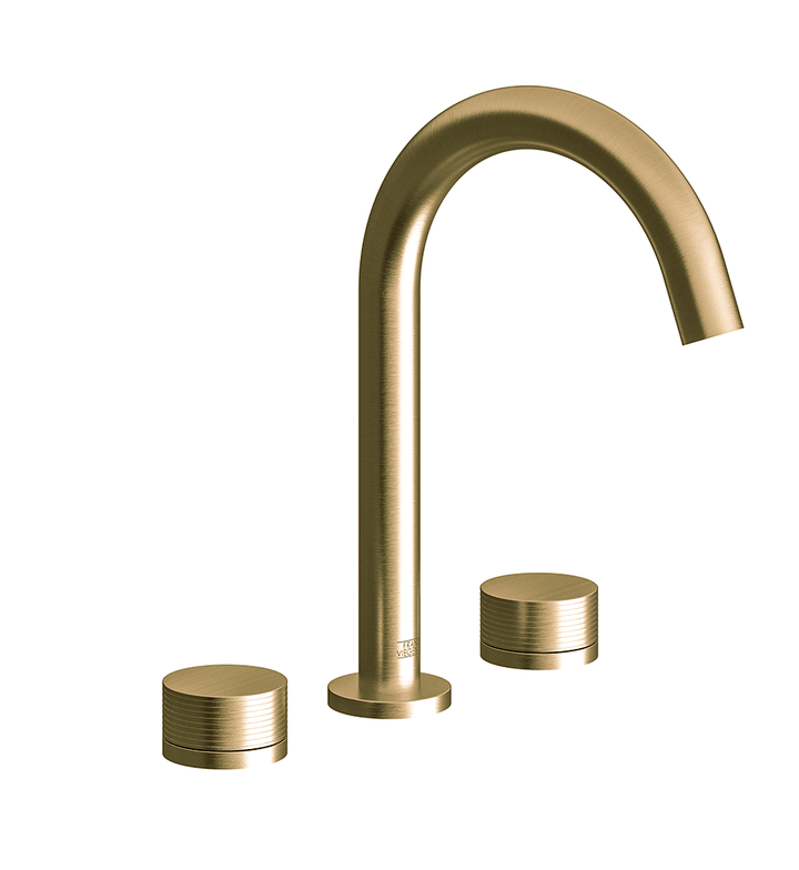 Franz Viegener Nerea Widespread Lavatory Faucet Rings Cylinder Handle With Pop Up Drain Assembly