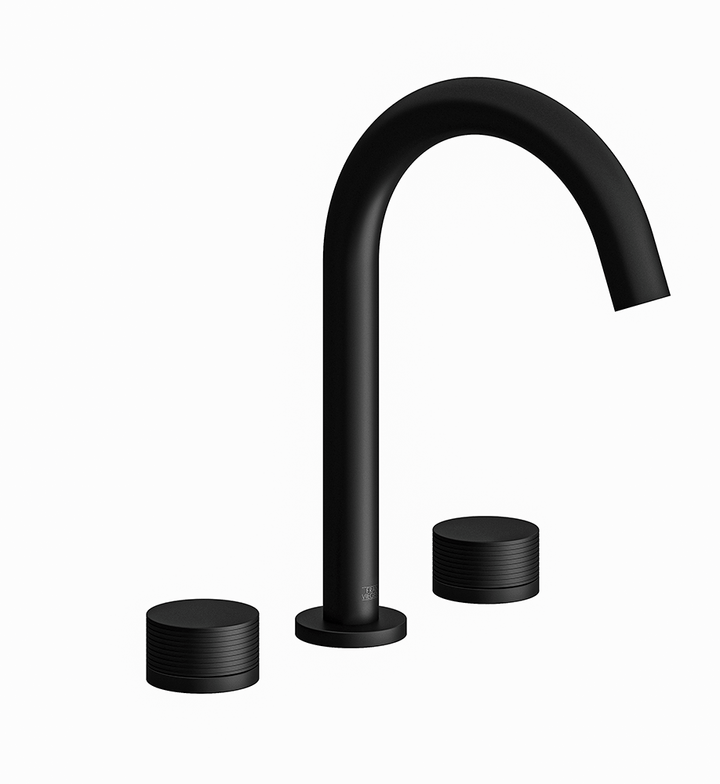 Franz Viegener Nerea Widespread Lavatory Faucet Rings Cylinder Handle With Pop Up Drain Assembly