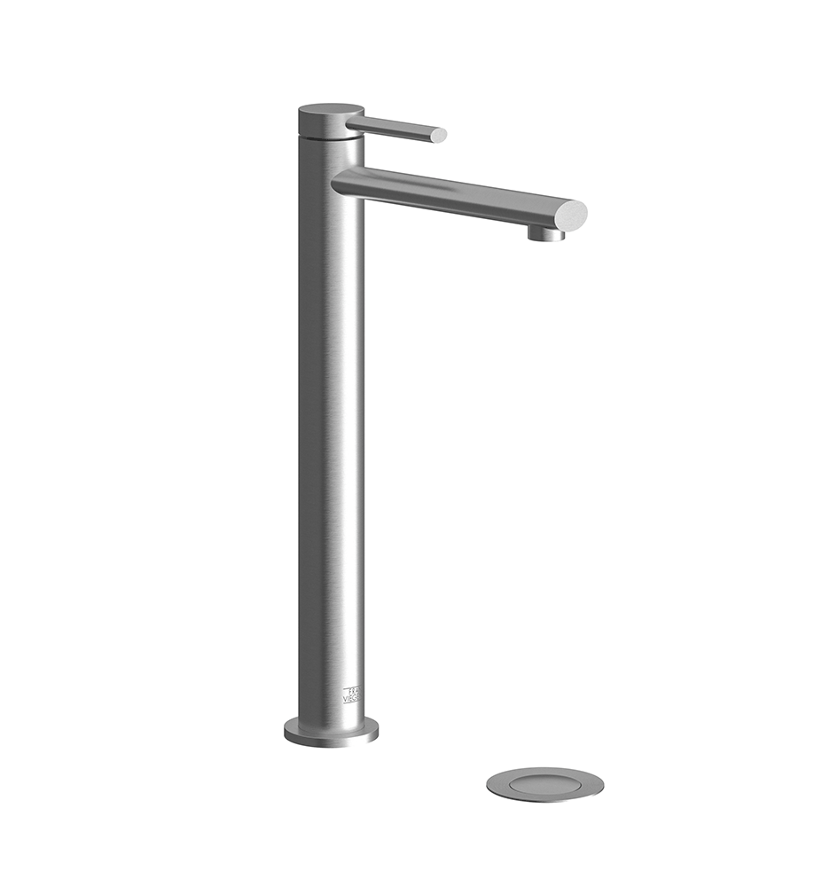 Franz Viegener Nerea Vessel Height Single Handle Luxury Lavatory Set With Push Down Pop Up Drain Assembly