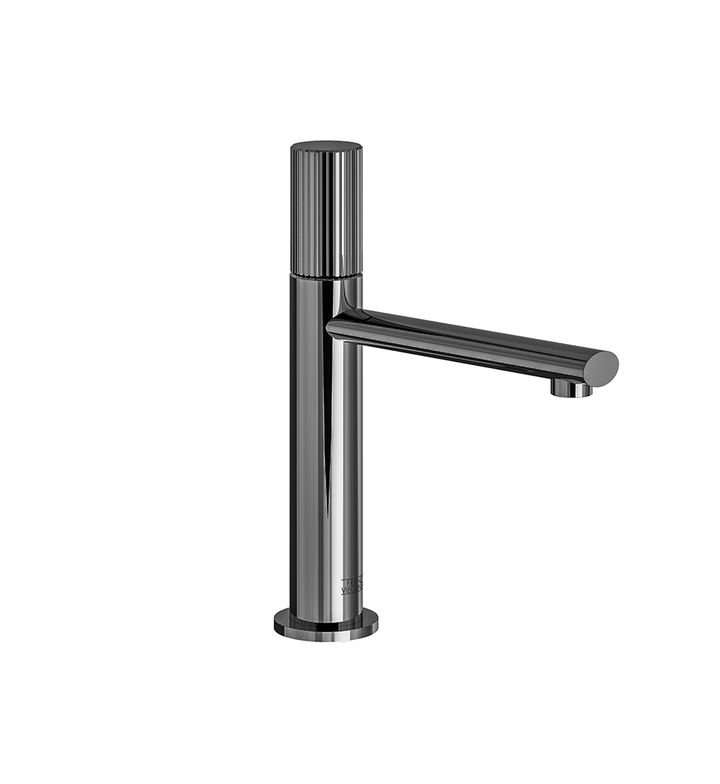 Franz Viegener Nerea Vessel Lavatory Set Vertical Lines Cylinder Handle