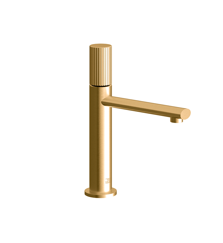 Franz Viegener Nerea Vessel Lavatory Set Vertical Lines Cylinder Handle