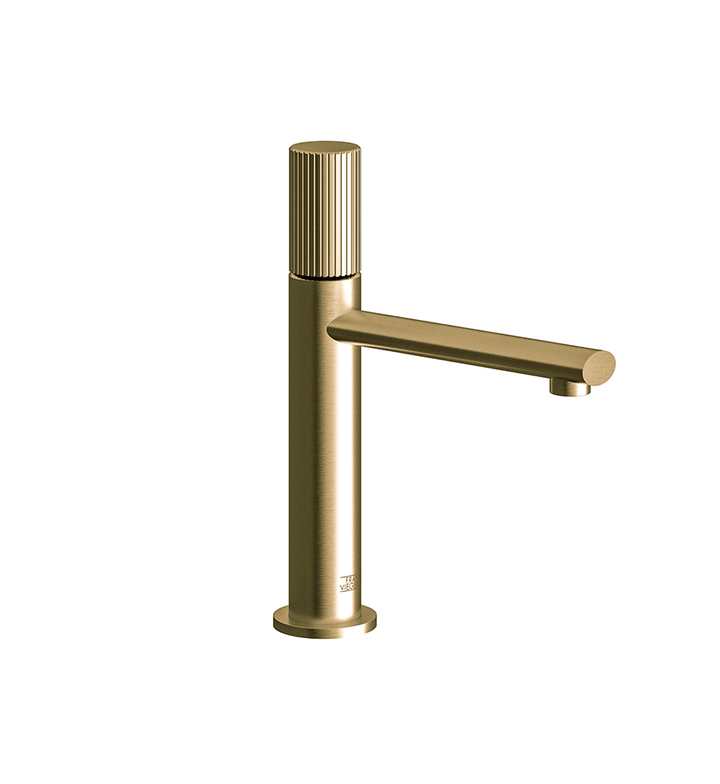 Franz Viegener Nerea Vessel Lavatory Set Vertical Lines Cylinder Handle