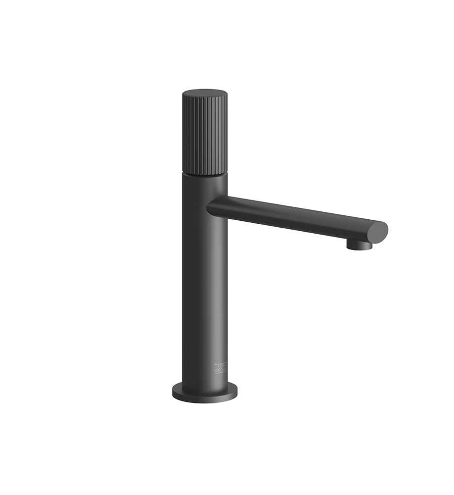 Franz Viegener Nerea Vessel Lavatory Set Vertical Lines Cylinder Handle