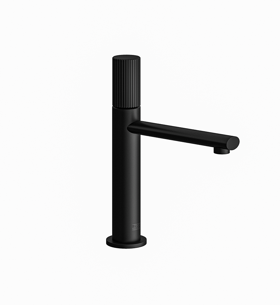 Franz Viegener Nerea Vessel Lavatory Set Vertical Lines Cylinder Handle