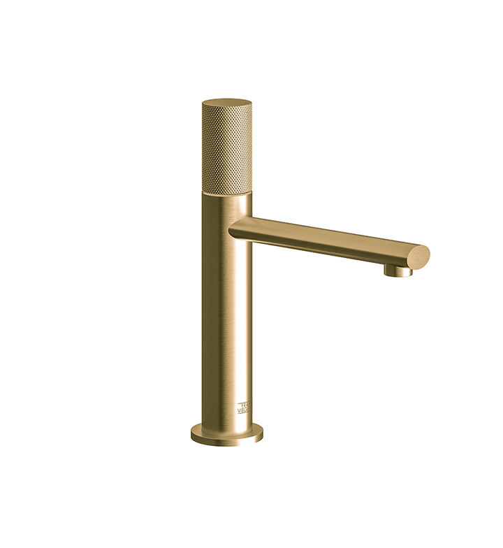 Franz Viegener Nerea Vessel Height Single Handle Luxury Lavatory Set Knurling Cylinder Handle