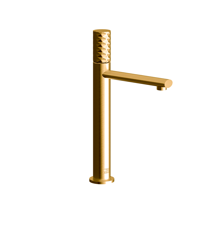 Franz Viegener Nerea Vessel Height Single Handle Luxury Lavatory Set Diamond Cylinder Handle