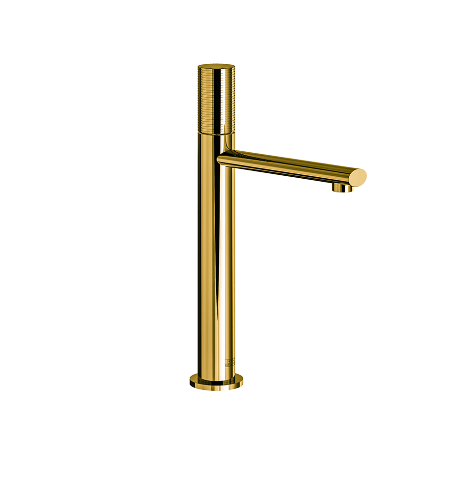 Franz Viegener Nerea Vessel Height Single Handle Luxury Lavatory Set Rings Cylinder Handle