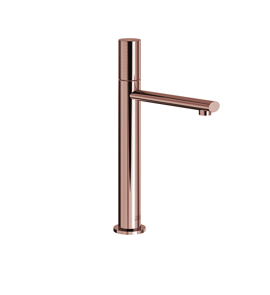 Franz Viegener Nerea Vessel Height Single Handle Luxury Lavatory Set Rings Cylinder Handle