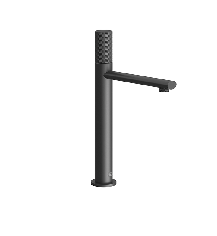Franz Viegener Nerea Vessel Height Single Handle Luxury Lavatory Set Knurling Cylinder Handle
