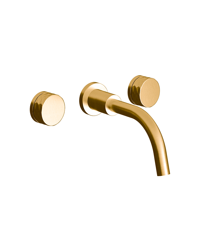 Franz Viegener Nerea Wall Mounted Lavatory Faucet Diamond Cylinder Handle