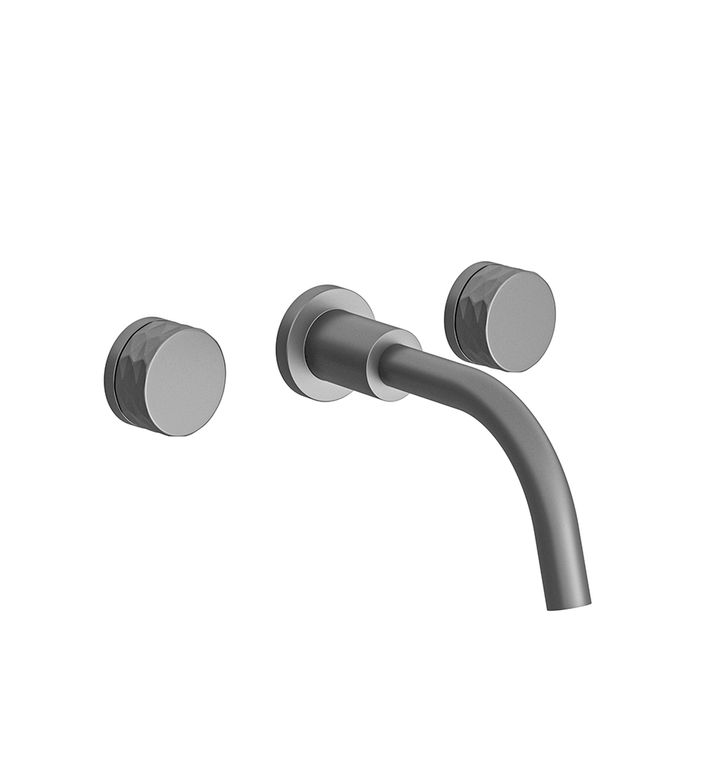 Franz Viegener Nerea Wall Mounted Lavatory Faucet Diamond Cylinder Handle