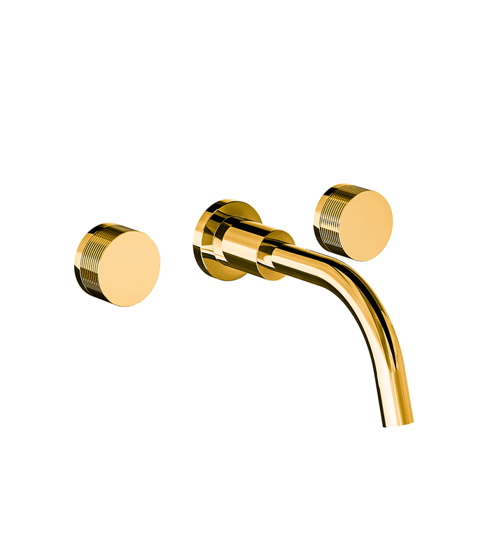 Franz Viegener Nerea Wall Mounted Lavatory Faucet Rings Cylinder Handle