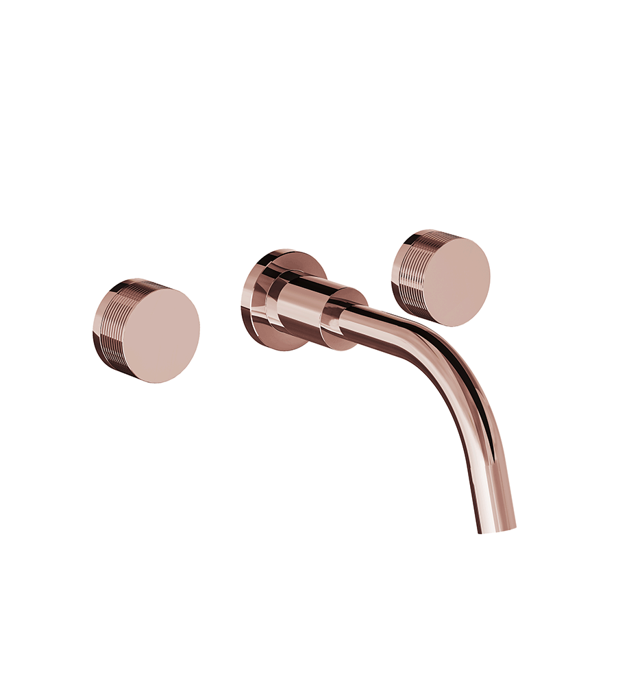 Franz Viegener Nerea Wall Mounted Lavatory Faucet Rings Cylinder Handle