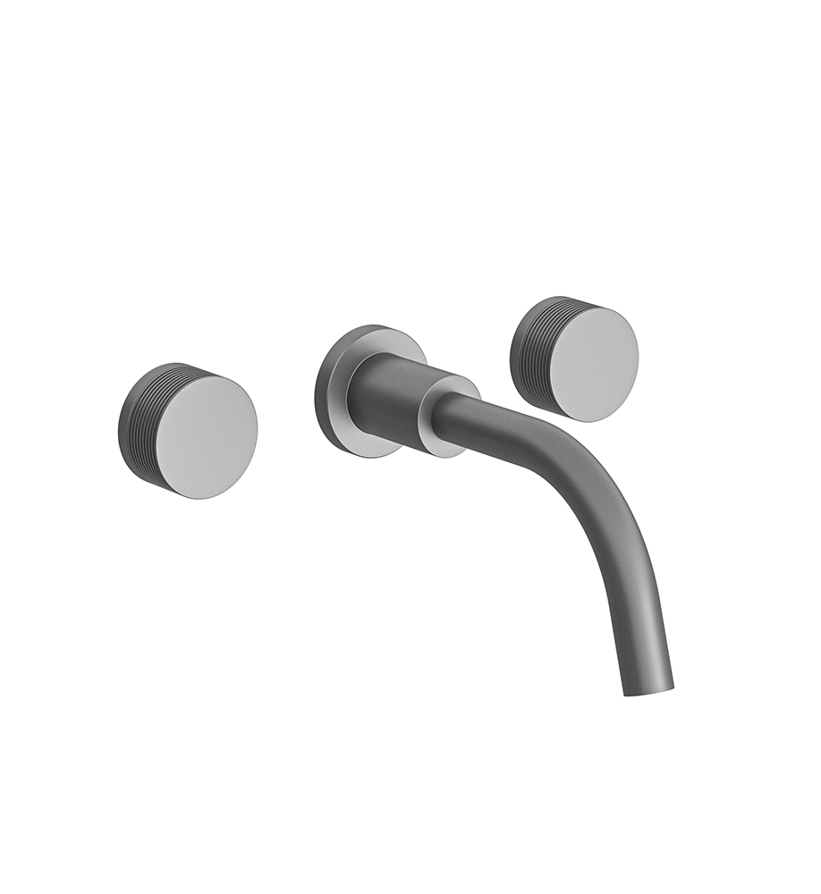 Franz Viegener Nerea Wall Mounted Lavatory Faucet Rings Cylinder Handle