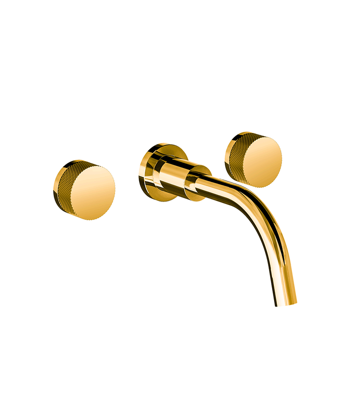 Franz Viegener Nerea Wall Mounted Lavatory Faucet Knurling Cylinder Handle