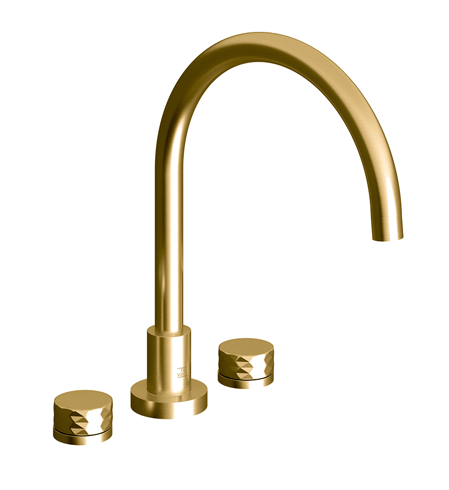 Franz Viegener Nerea Roman Bath Faucet Diamond Cylinder Handle