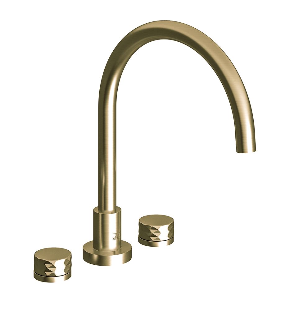 Franz Viegener Deck Mounted Roman Bath Faucet 3/4" Valves Diamond ...