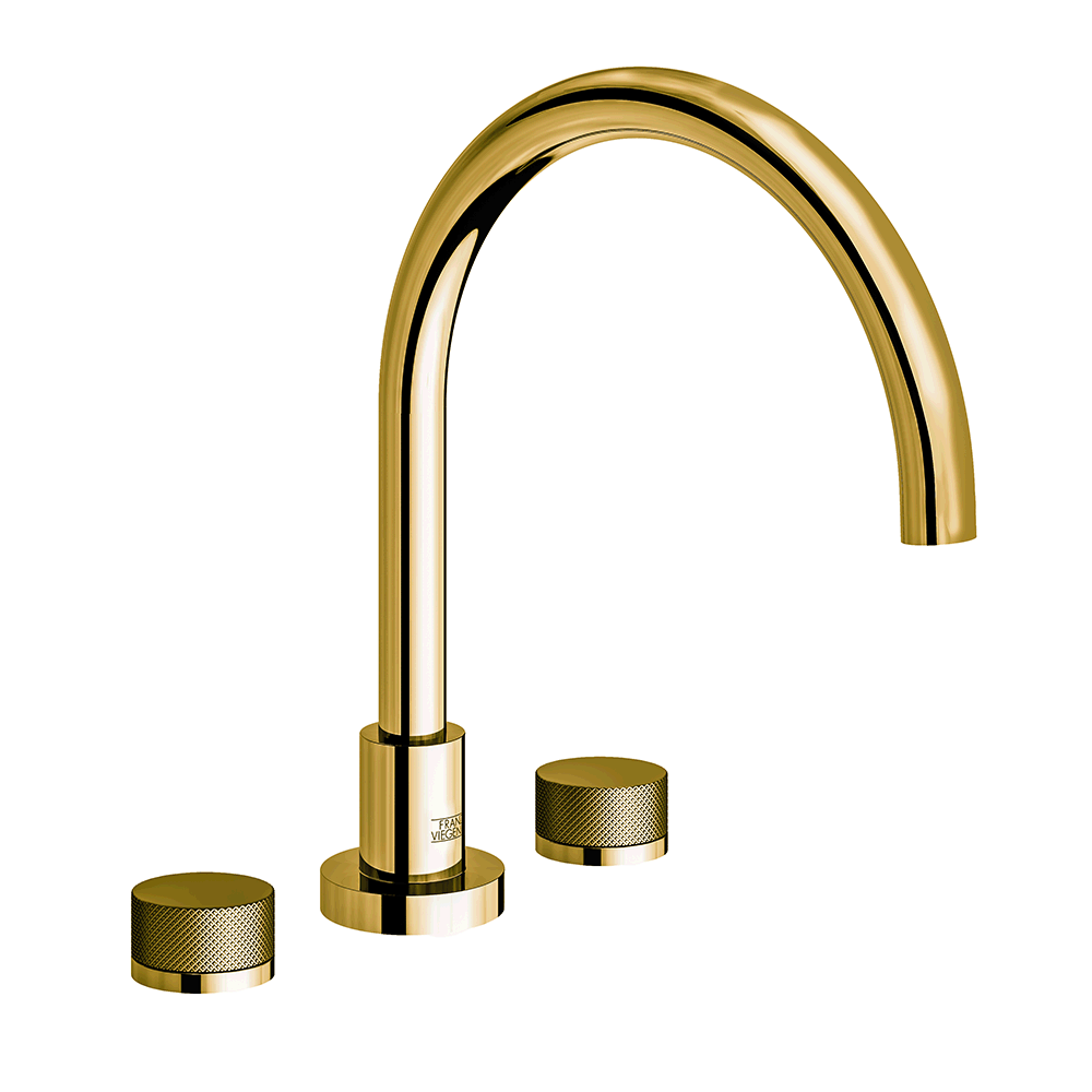 Franz Viegener Nerea Roman Bath Faucet Knurling Cylinder Handle
