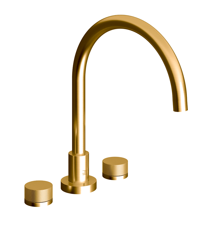 Franz Viegener Nerea Roman Bath Faucet Knurling Cylinder Handle