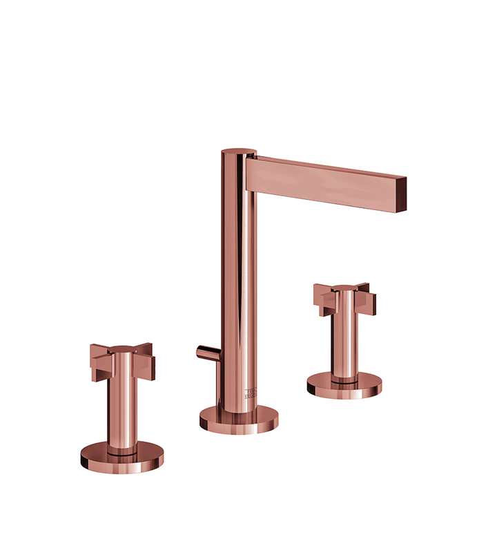 Franz Viegener Lollipop Widespread Lavatory Faucet With Pop Up Drain Assembly