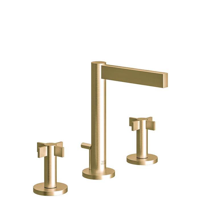 Franz Viegener Lollipop Widespread Lavatory Faucet With Pop Up Drain Assembly