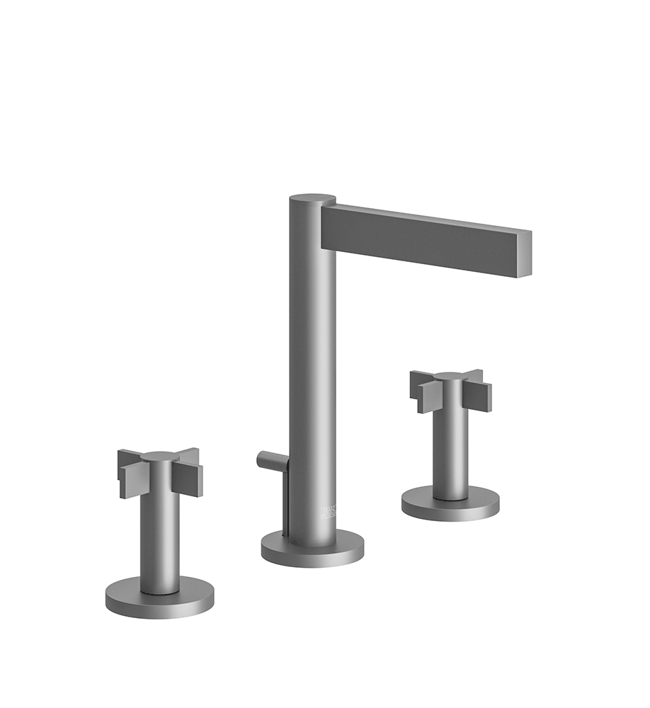 Franz Viegener Lollipop Widespread Lavatory Faucet With Pop Up Drain Assembly