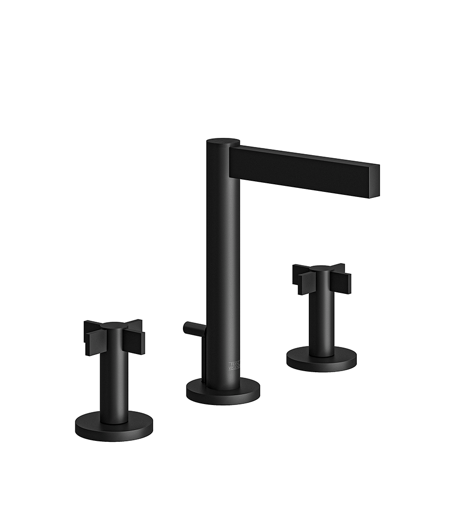 Franz Viegener Lollipop Widespread Lavatory Faucet With Pop Up Drain Assembly