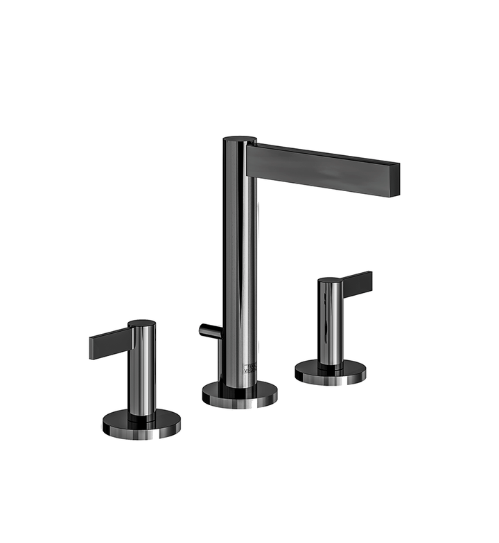 Franz Viegener Lollipop Lever Widespread Lavatory Faucet With Pop Up Drain Assembly