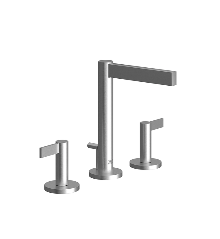 Franz Viegener Lollipop Lever Widespread Lavatory Faucet With Pop Up Drain Assembly