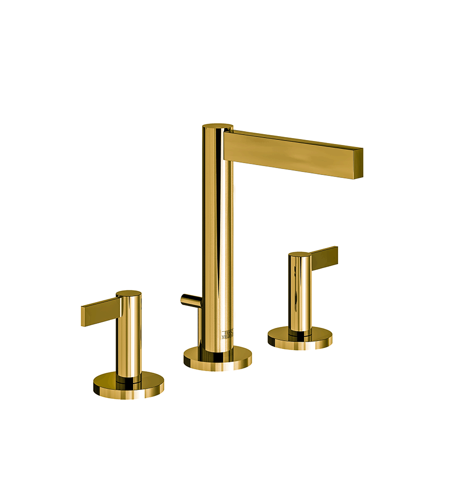 Franz Viegener Lollipop Lever Widespread Lavatory Faucet With Pop Up Drain Assembly