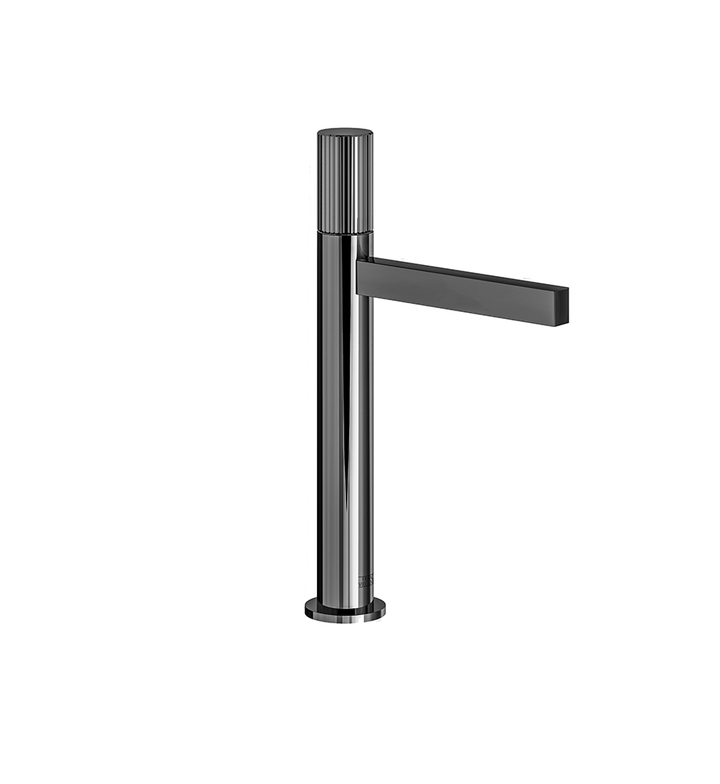 Franz Viegener Lollipop Vessel Height Single Handle Lavatory Set Vertical Lines Cylinder Handle