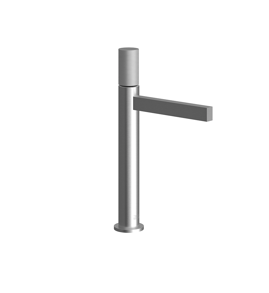 Franz Viegener Lollipop Vessel Height Single Handle Lavatory Set Knurling Cylinder Hanlde With Push Down Pop Up Drain Assembly