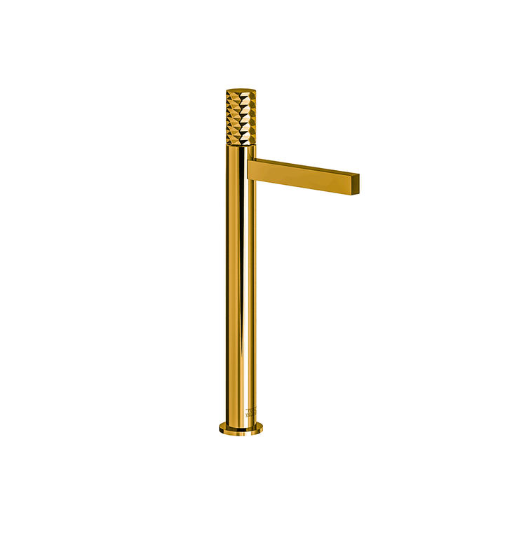 Franz Viegener Lollipop Tall Vessel Height Single Handle Lavatory Set Diamond Cylinder Handle