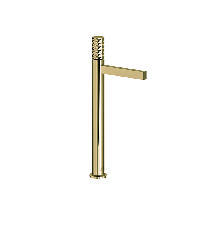 Franz Viegener Lollipop Tall Vessel Height Single Handle Lavatory Set Diamond Cylinder Handle