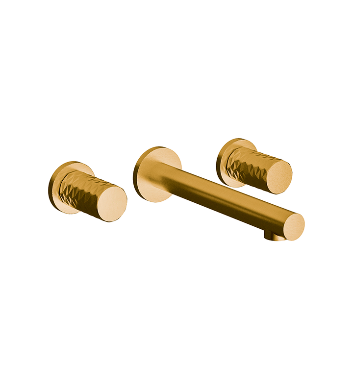 Franz Viegener Lollipop Wall Mounted Lavatory Faucet Diamond Cylinder Handle