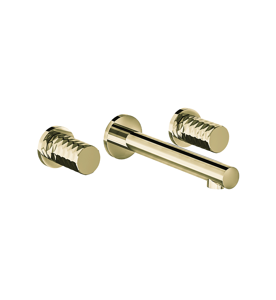 Franz Viegener Lollipop Wall Mounted Lavatory Faucet Diamond Cylinder Handle