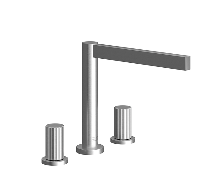 Franz Viegener Lollipop Roman Bath Faucet Vertical Lines Cylinder Handle