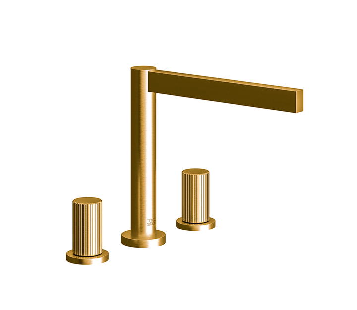 Franz Viegener Lollipop Roman Bath Faucet Vertical Lines Cylinder Handle