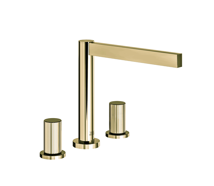 Franz Viegener Lollipop Roman Bath Faucet Vertical Lines Cylinder Handle