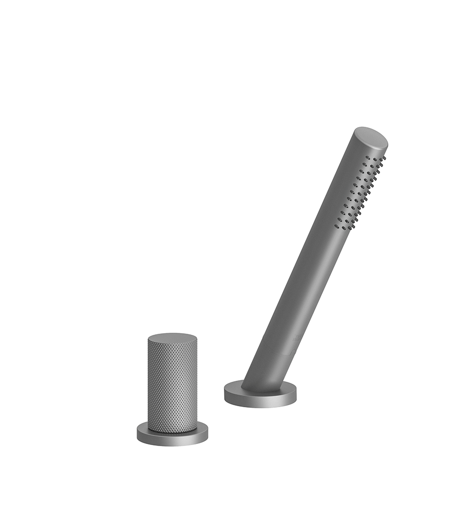 Franz Viegener Lollipop Deck Mounted Roman Diverter Valve Knurling Cylinder Handle And Handshower Assembly