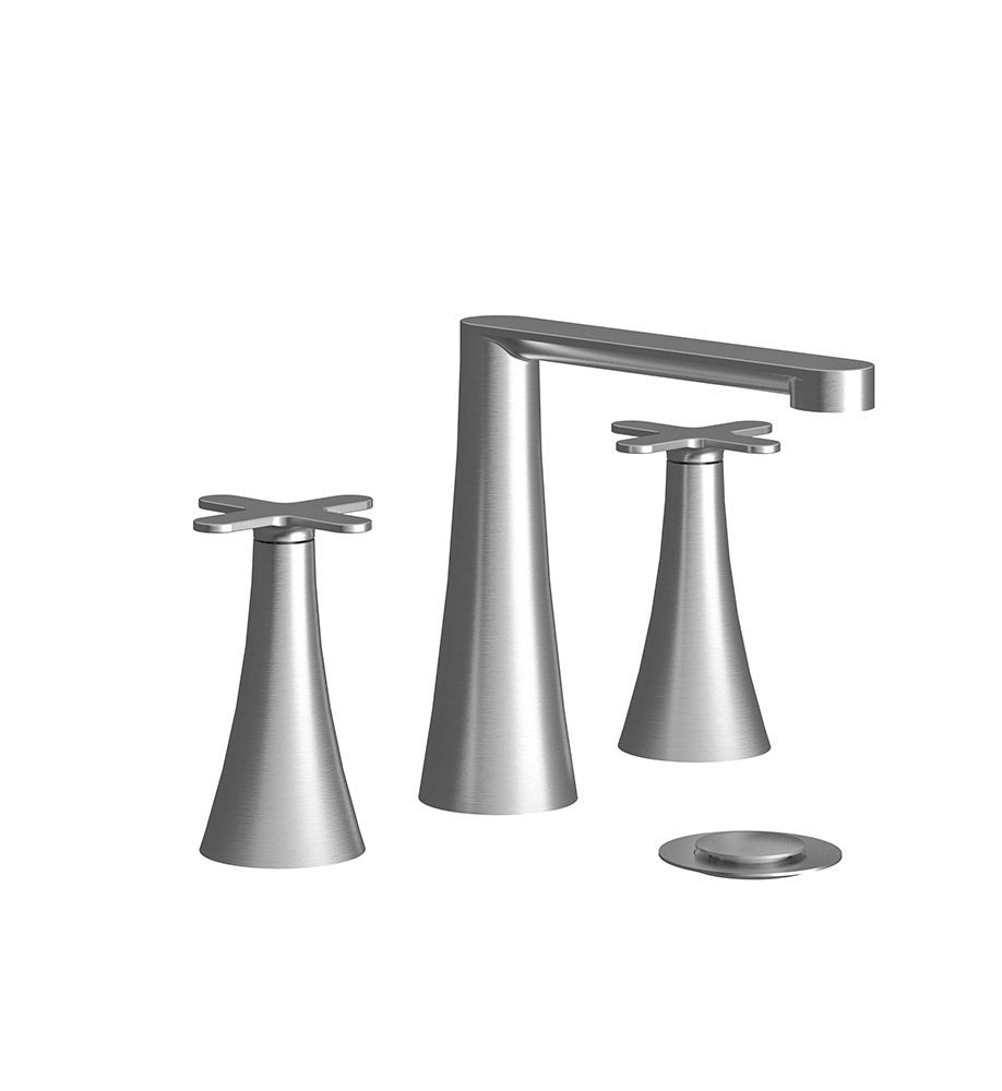 Franz Viegener Konic Widespread Lavatory Faucet With Push Down Pop Up Drain