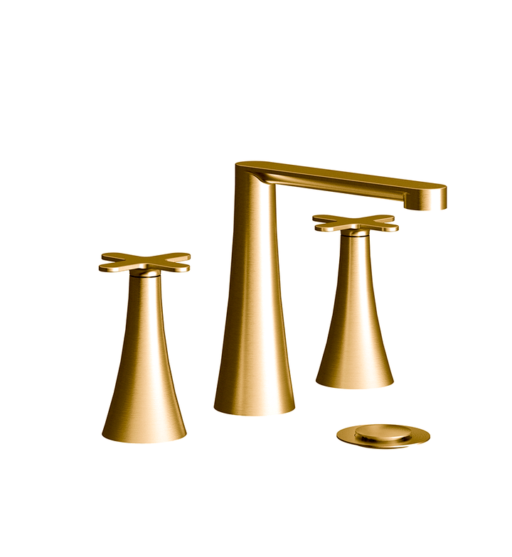 Franz Viegener Konic Widespread Lavatory Faucet With Push Down Pop Up Drain