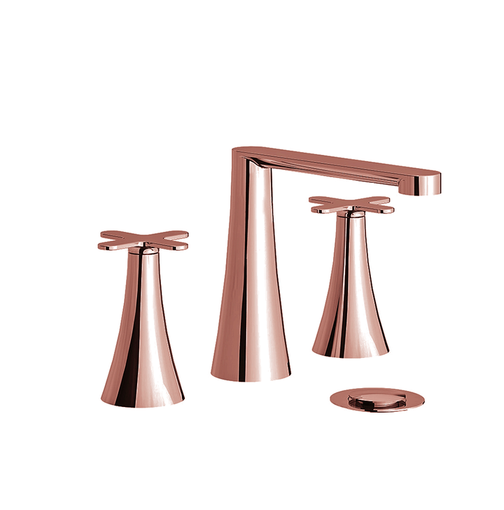 Franz Viegener Konic Widespread Lavatory Faucet With Push Down Pop Up Drain