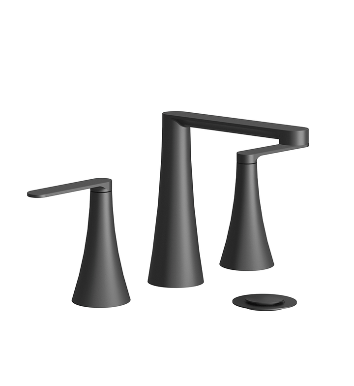 Franz Viegener Konic Lever Widespread Lavatory Faucet With Push Down Pop Up Dran Assembly