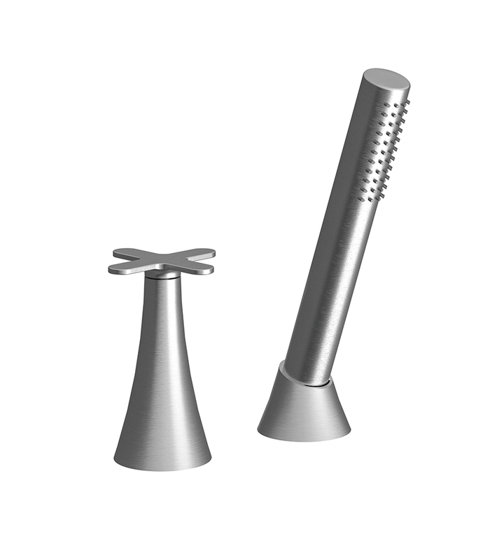 Franz Viegener Konic Deck Mounted Roman Diverter Valve And Handshower Assembly