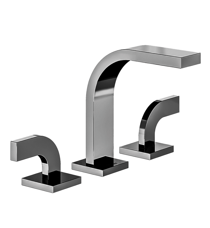Franz Viegener Domino Widespread Lavatory Faucet With Push Down Pop Up Drain Assembly