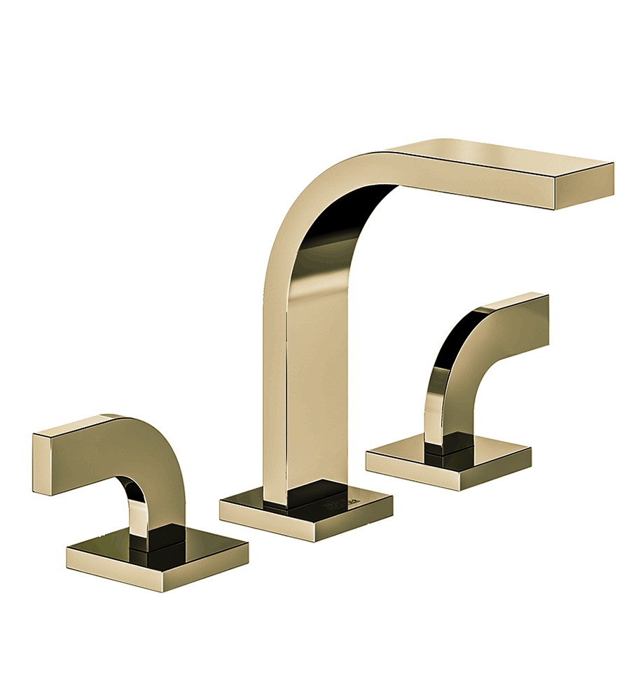 Franz Viegener Domino Widespread Lavatory Faucet With Push Down Pop Up Drain Assembly