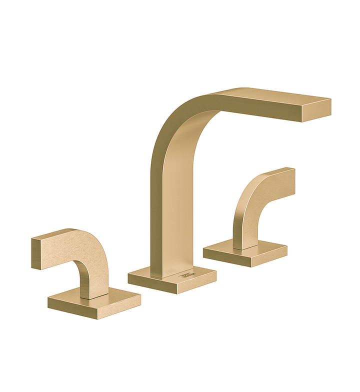 Franz Viegener Domino Widespread Lavatory Faucet With Push Down Pop Up Drain Assembly