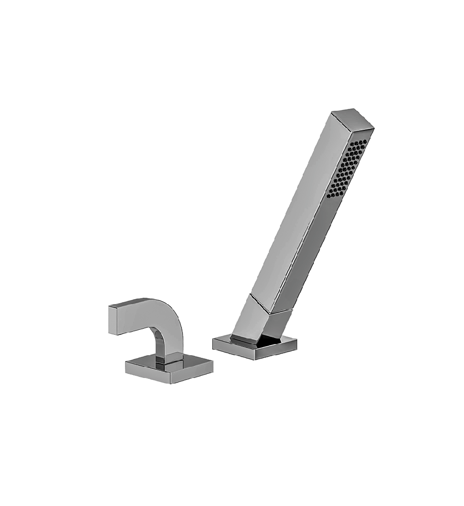 Franz Viegener Domino Deck Mounted Roman Diverter Valve And Handshower Assembly